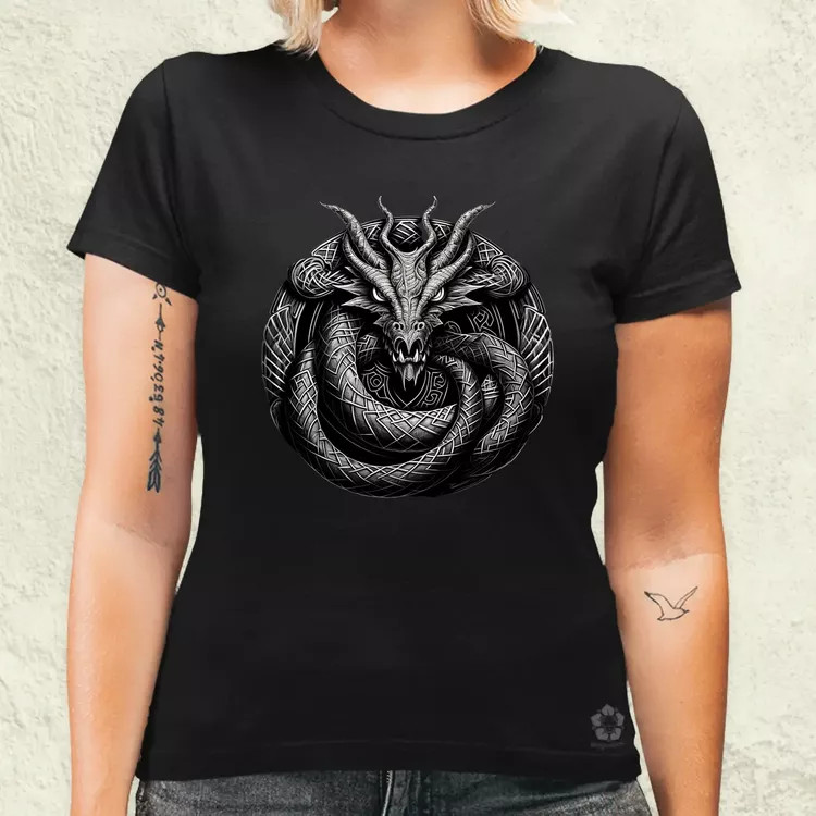 Jörmungandr amulett v2 női póló