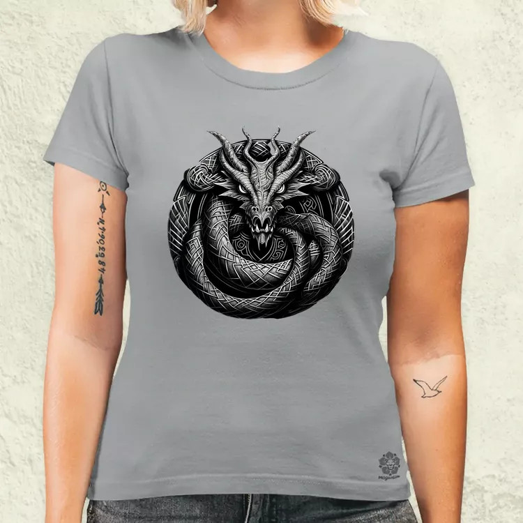 Jörmungandr amulett v2 női póló