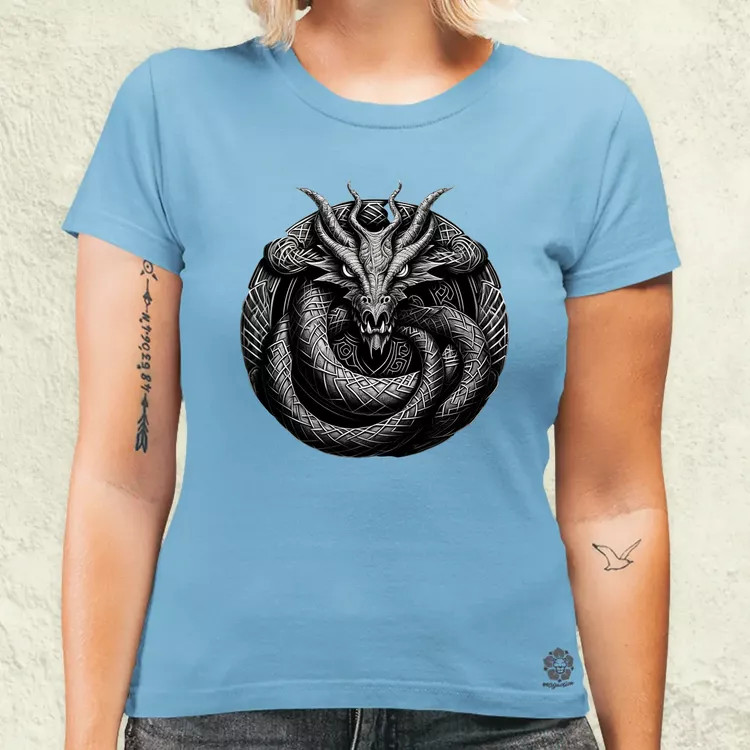 Jörmungandr amulett v2 női póló