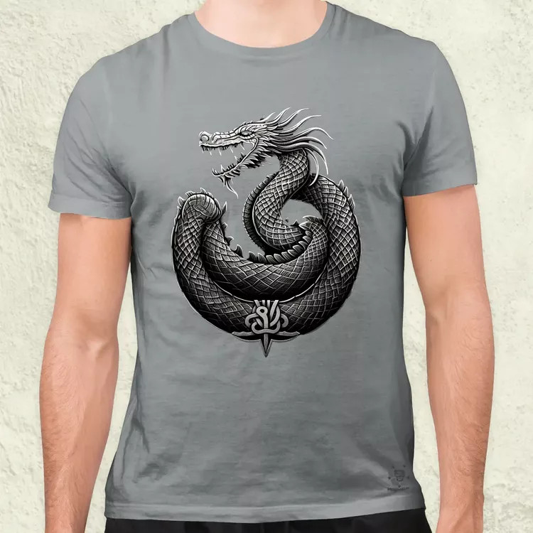 Jörmungandr amulett v3 férfi póló