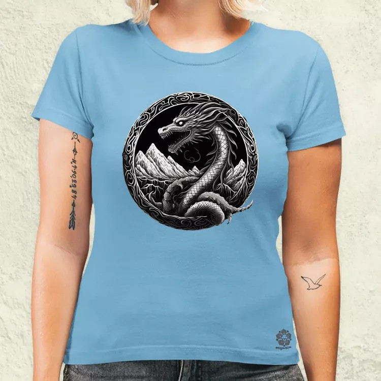 Jörmungandr amulett v4 női póló