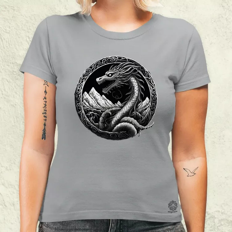 Jörmungandr amulett v4 női póló