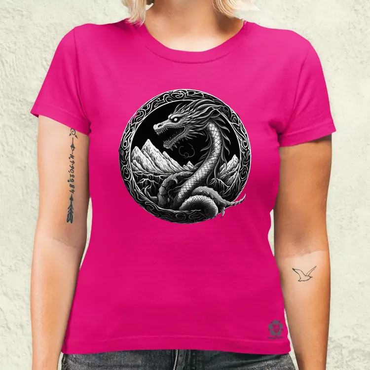 Jörmungandr amulett v4 női póló