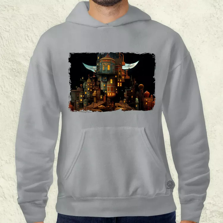 Pareidolia Freddy Krueger város fantázia v4 férfi pulóver