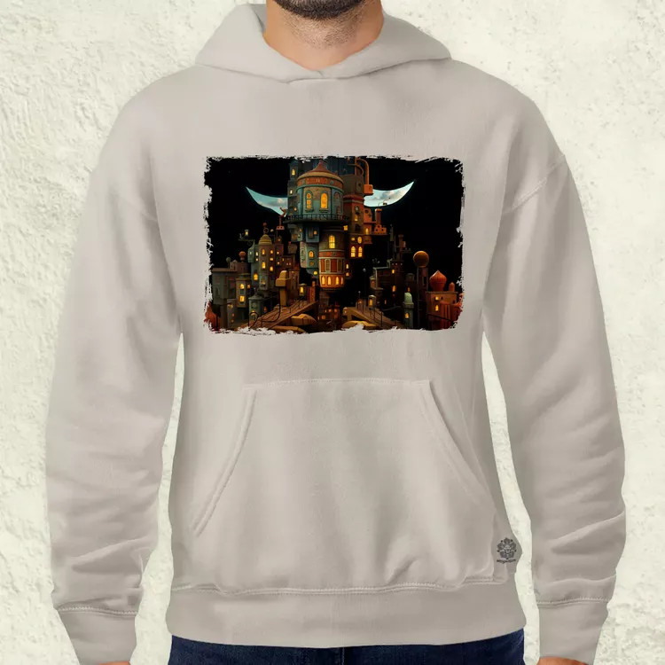 Pareidolia Freddy Krueger város fantázia v4 férfi pulóver