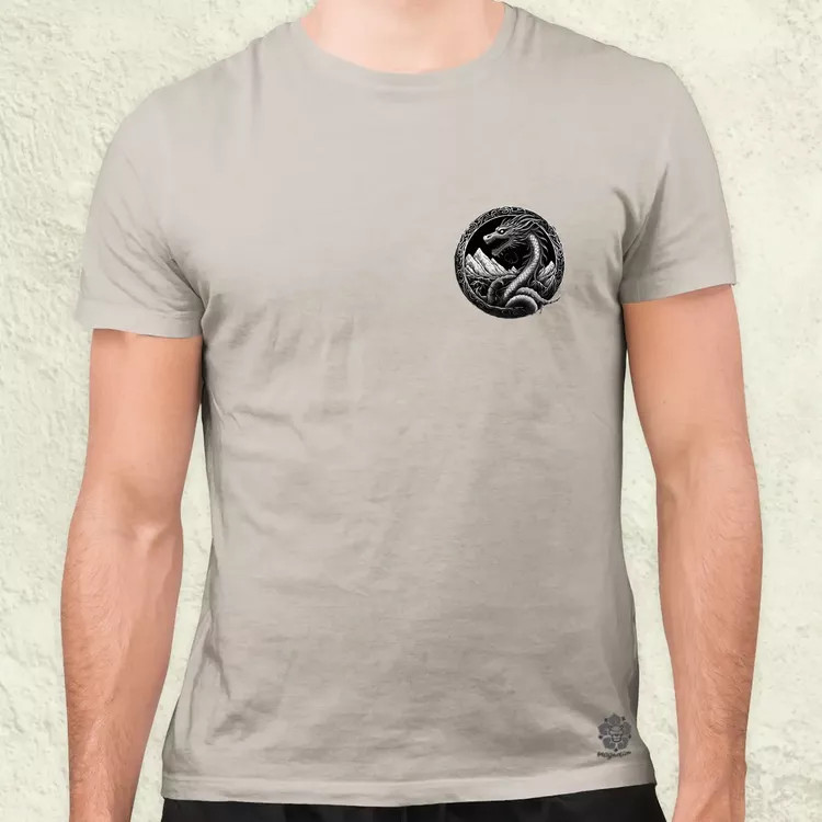 Jörmungandr amulett zseb v2 férfi póló