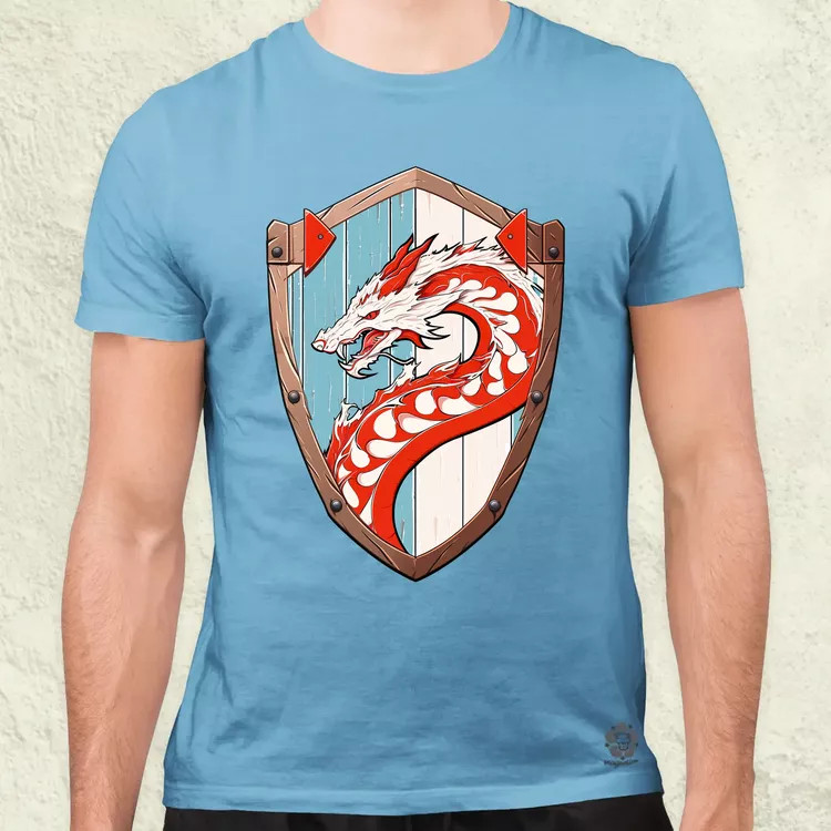 Jörmungandr pajzs férfi póló