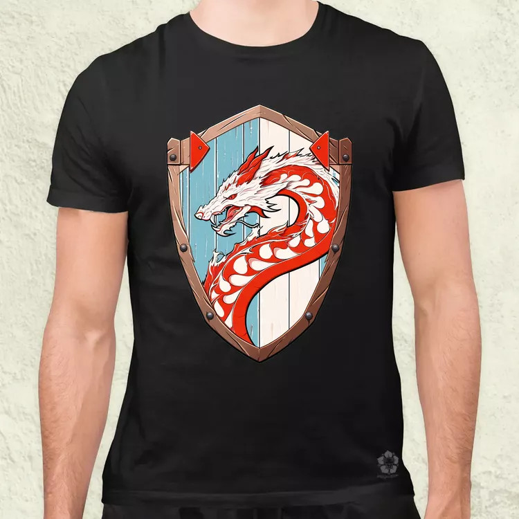 Jörmungandr pajzs férfi póló