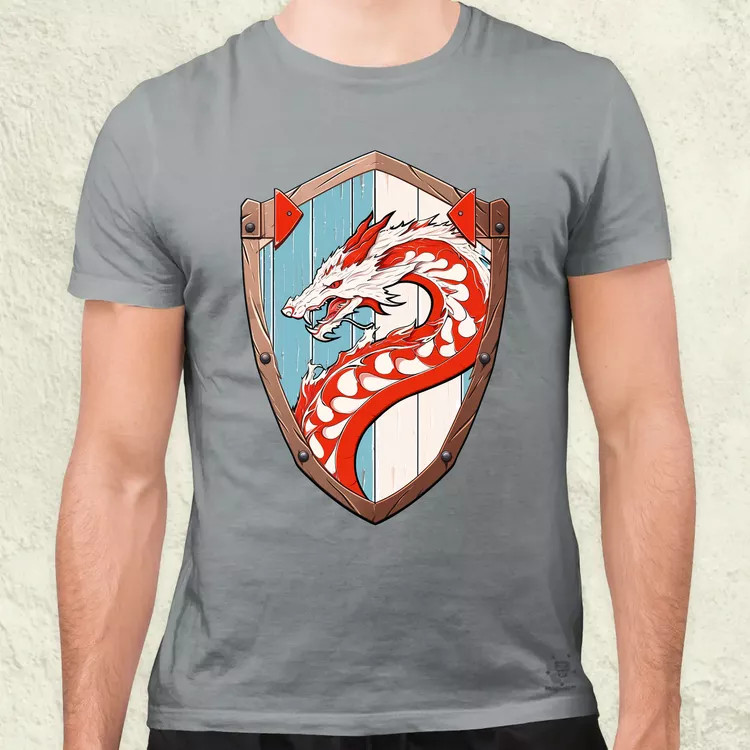 Jörmungandr pajzs férfi póló