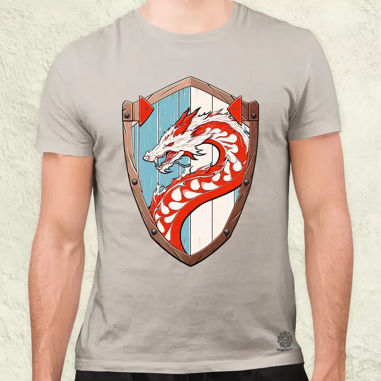 Jörmungandr pajzs férfi póló