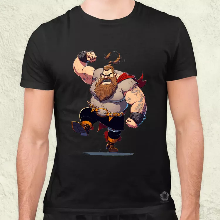 Képregény viking v2 férfi póló