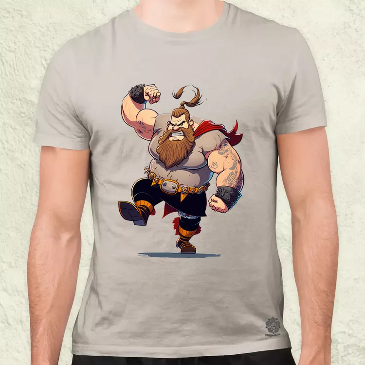 Képregény viking v2 férfi póló