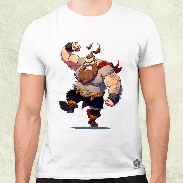Képregény viking v2 férfi póló