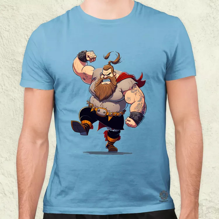 Képregény viking v2 férfi póló