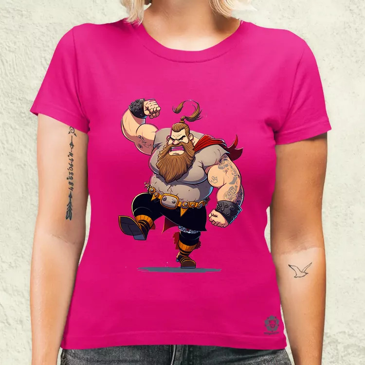 Képregény viking v2 női póló
