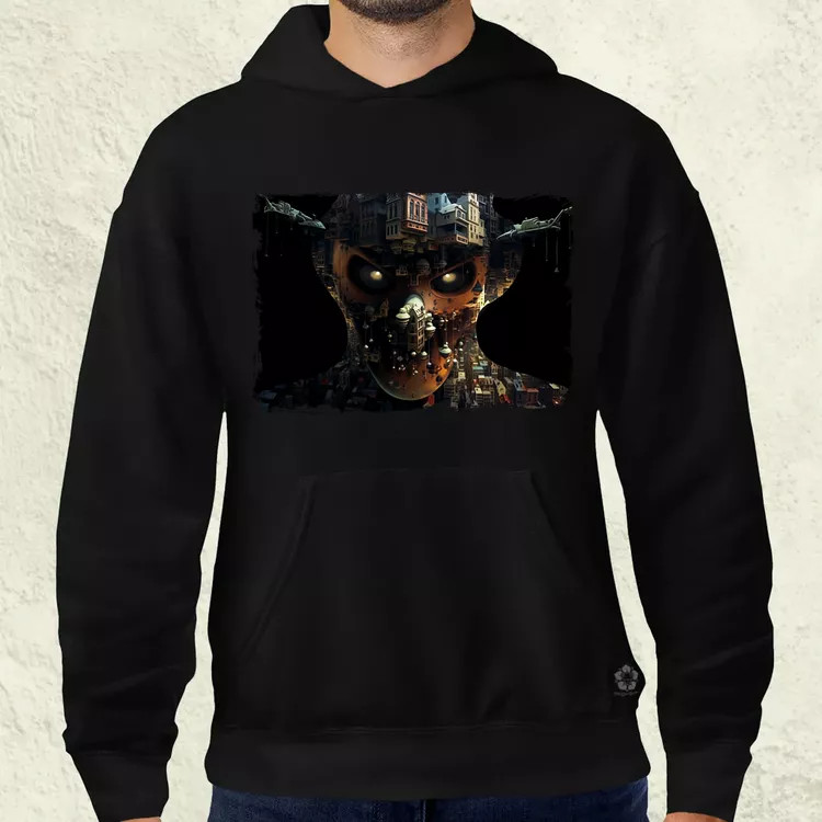 Pareidolia Freddy Krueger város fantázia v5 férfi pulóver