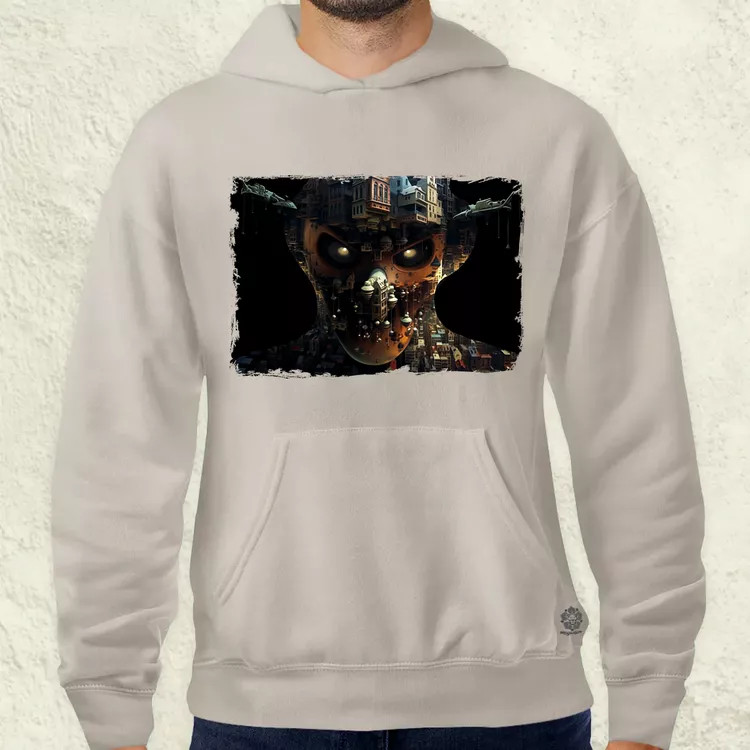 Pareidolia Freddy Krueger város fantázia v5 férfi pulóver