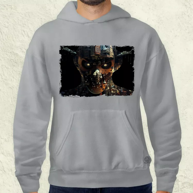 Pareidolia Freddy Krueger város fantázia v5 férfi pulóver