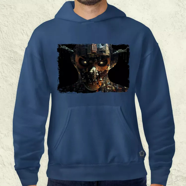 Pareidolia Freddy Krueger város fantázia v5 férfi pulóver
