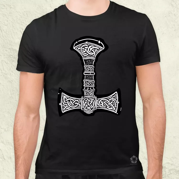 Mjölnir v12 férfi póló
