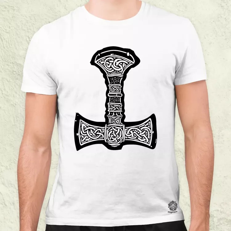 Mjölnir v12 férfi póló