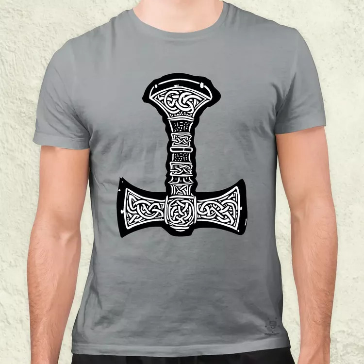 Mjölnir v12 férfi póló