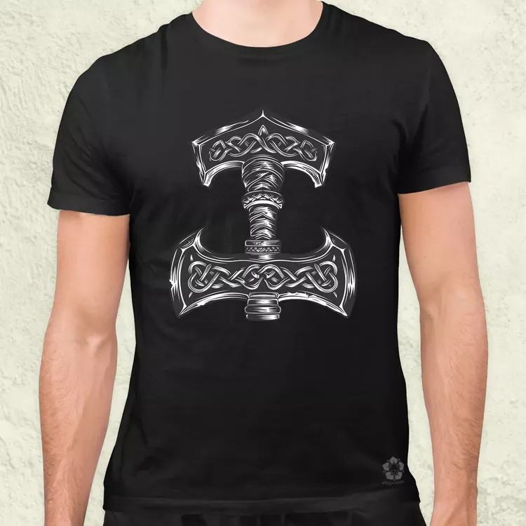 Mjölnir v22 férfi póló