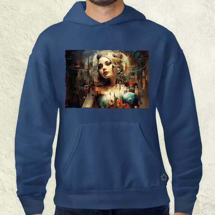 Pareidolia Harley Quinn város fantázia férfi pulóver