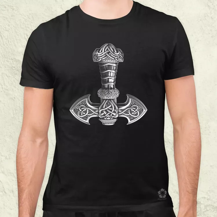 Mjölnir v28 férfi póló