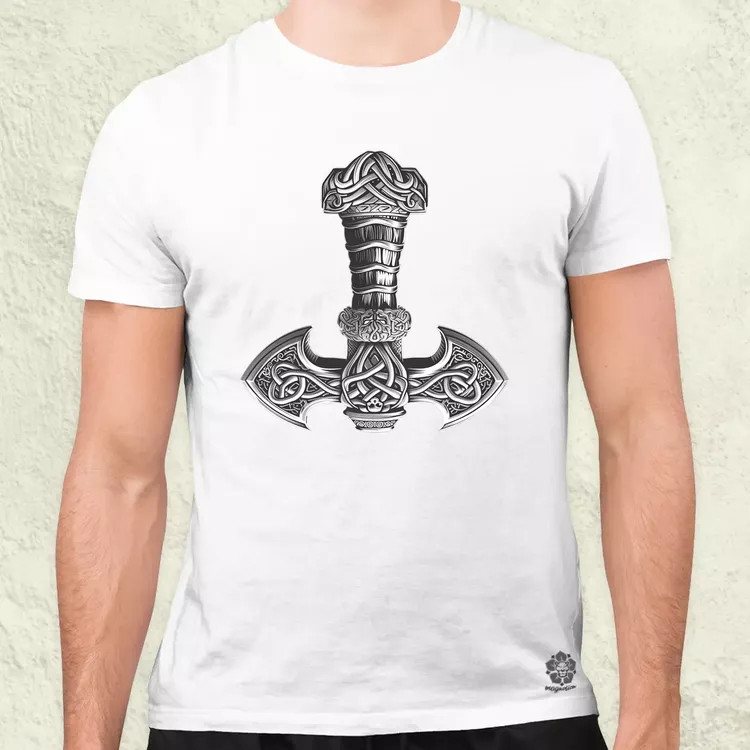 Mjölnir v28 férfi póló