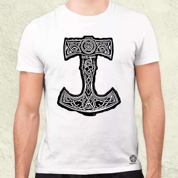 Mjölnir v8 férfi póló