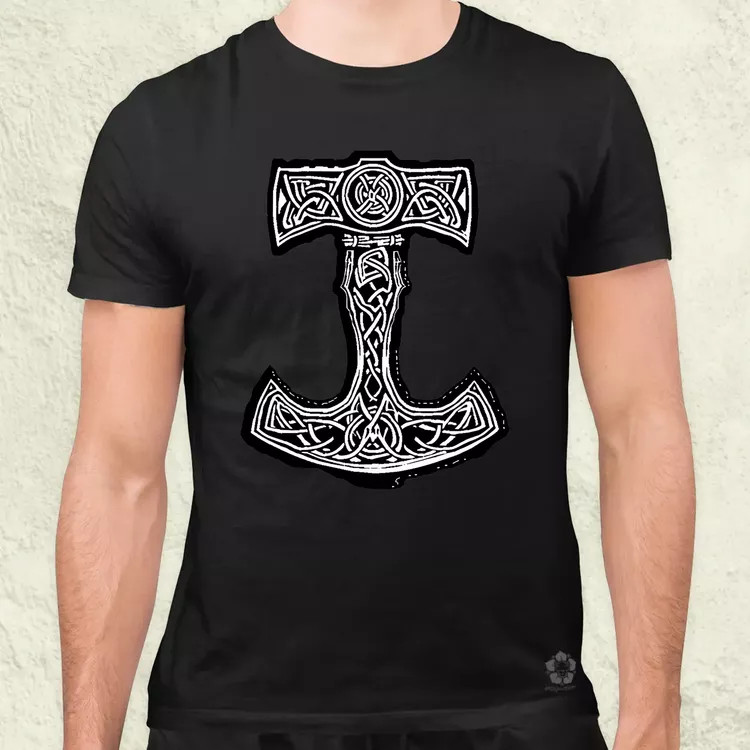 Mjölnir v8 férfi póló
