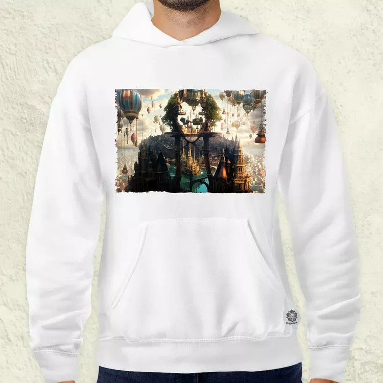 Pareidolia Joker város fantázia v2 férfi pulóver