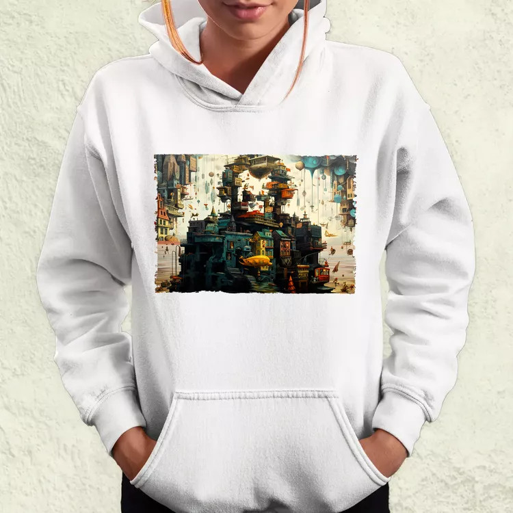 Pareidolia Joker város fantázia v3 női pulóver