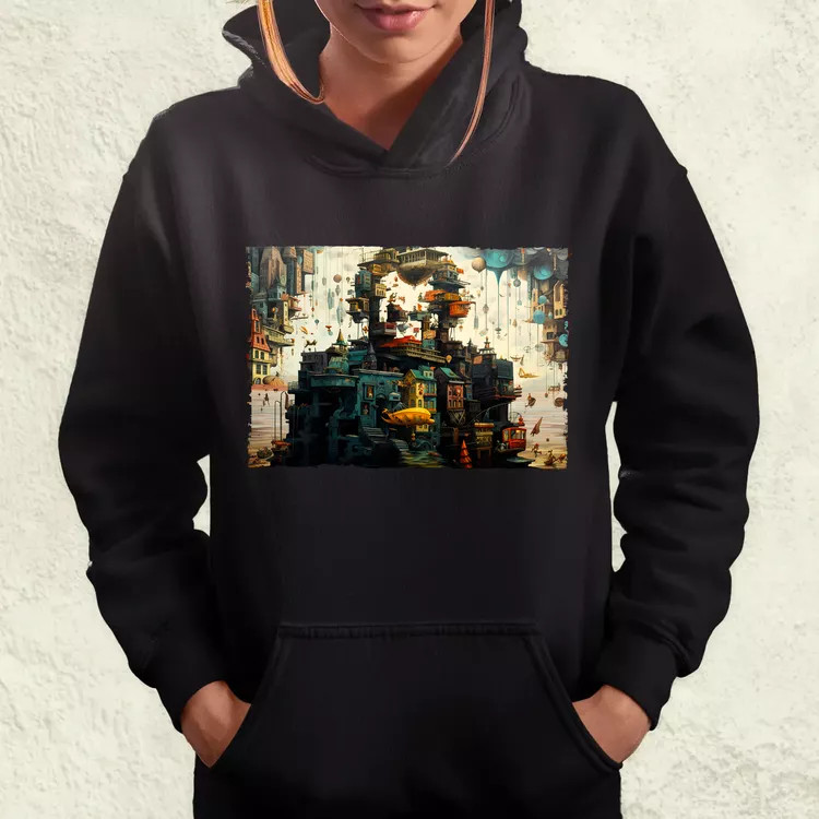 Pareidolia Joker város fantázia v3 női pulóver