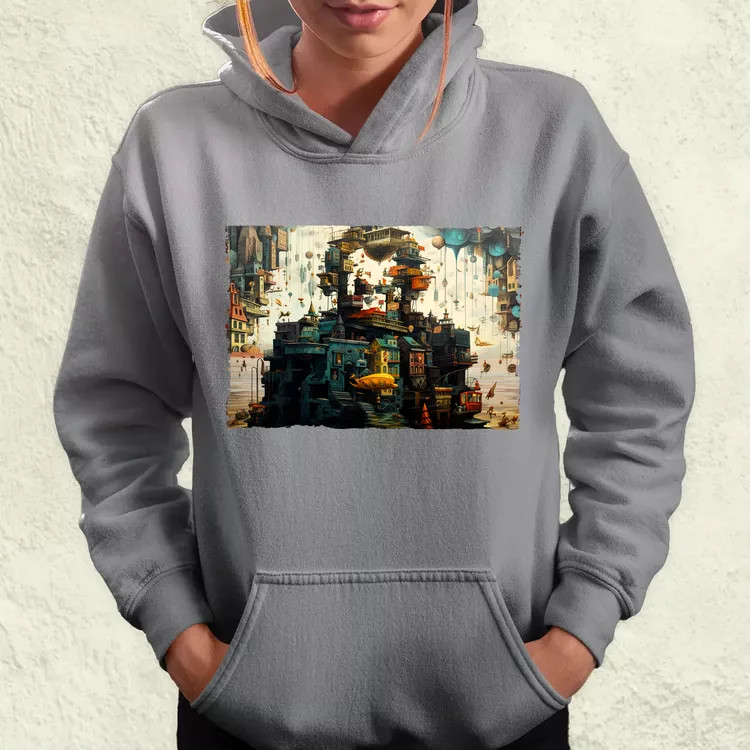 Pareidolia Joker város fantázia v3 női pulóver