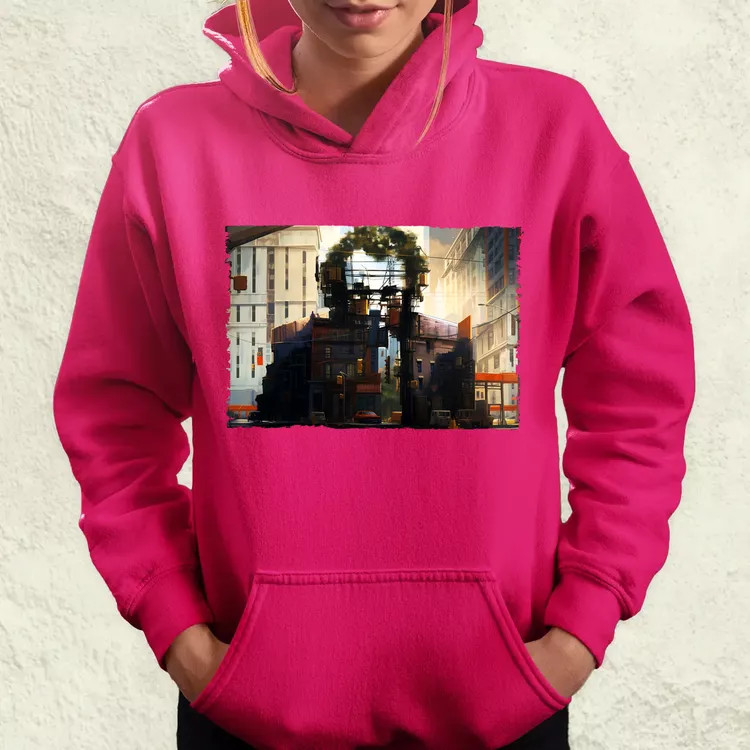Pareidolia Joker város fantázia v4 női pulóver