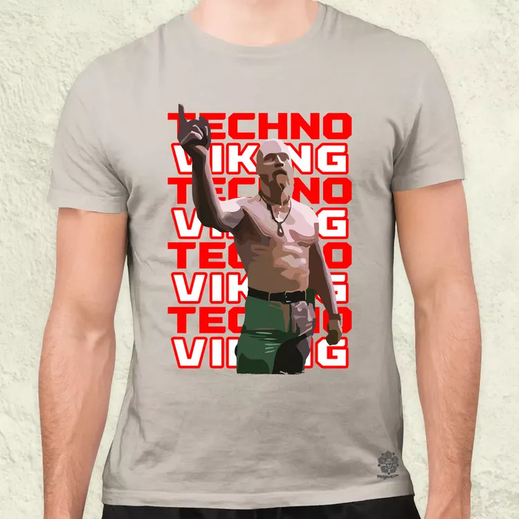 Techno Viking férfi póló