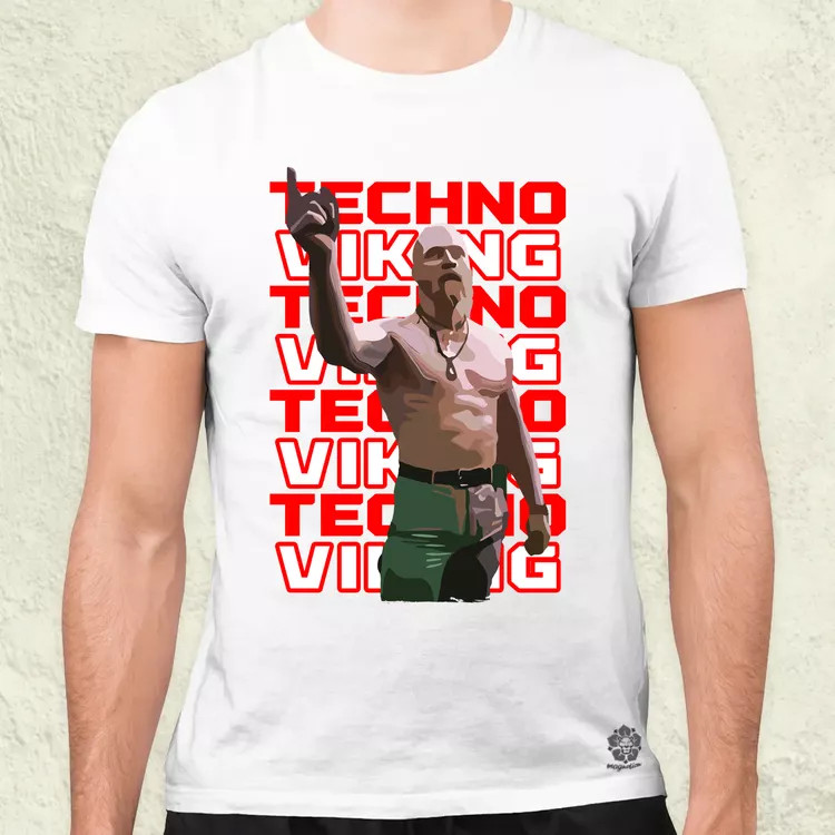 Techno Viking férfi póló