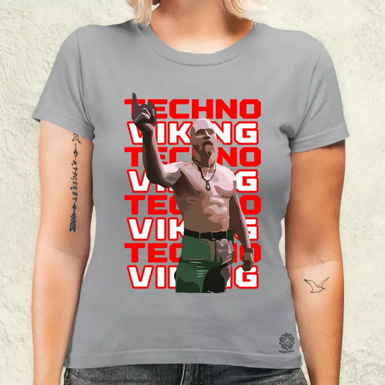 Techno Viking női póló