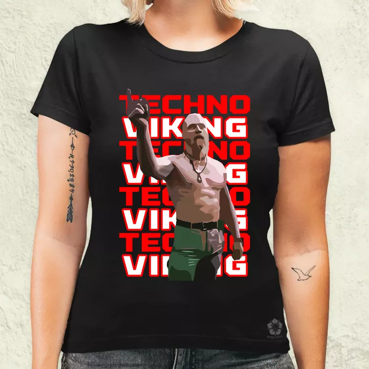 Techno Viking női póló