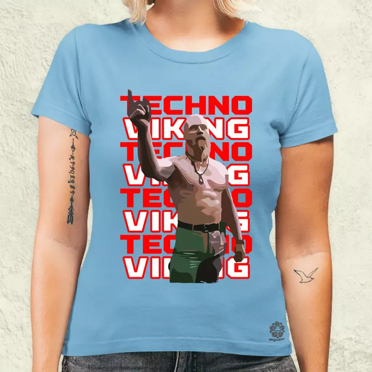 Techno Viking női póló