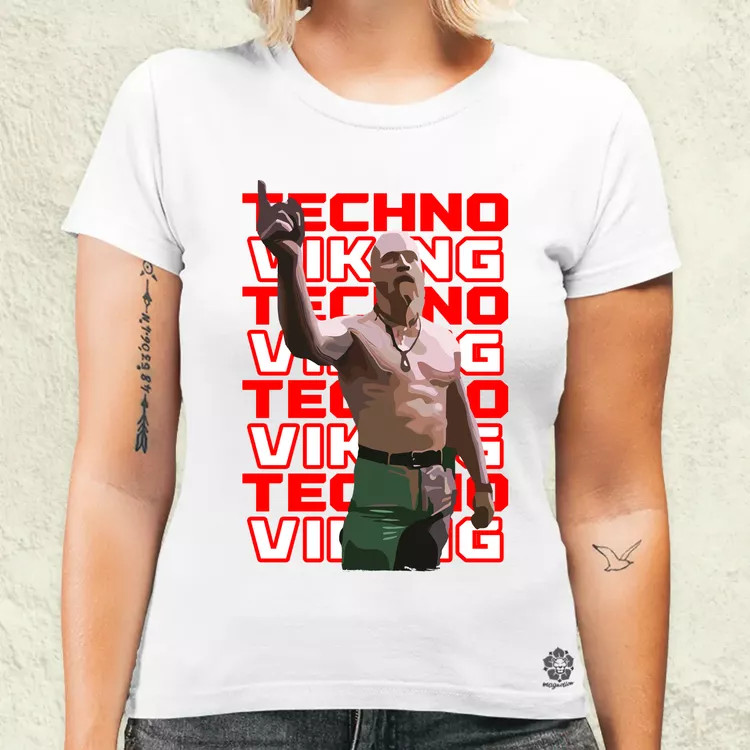 Techno Viking női póló