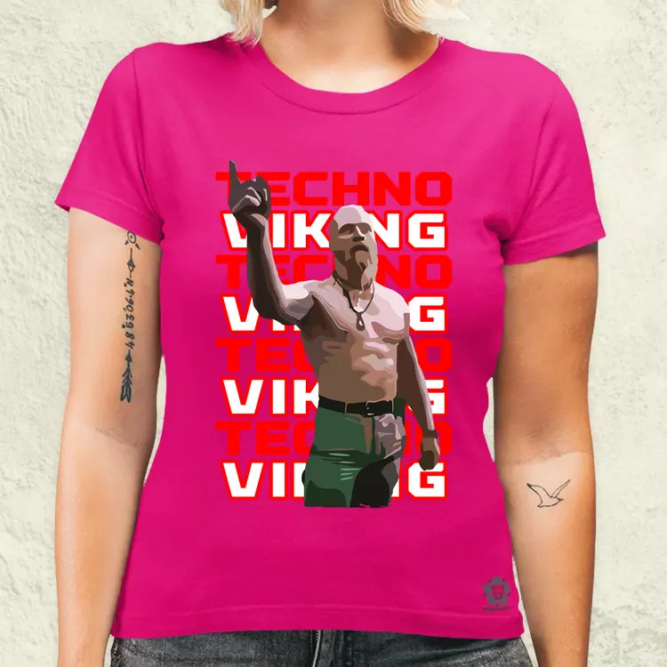 Techno Viking női póló