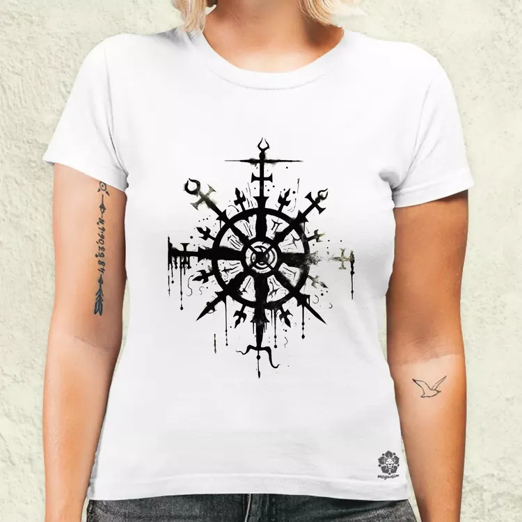 Vegvísir rúna v1 női póló