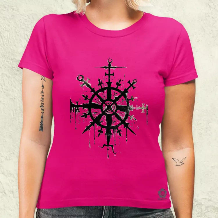 Vegvísir rúna v1 női póló
