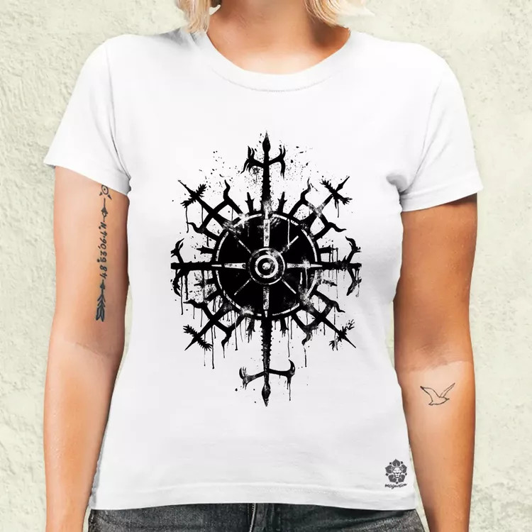 Vegvísir rúna v2 női póló