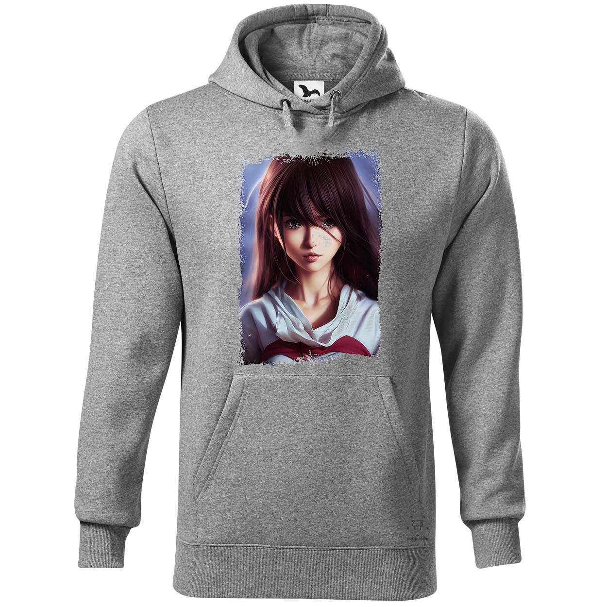 Anime lány pulóverben