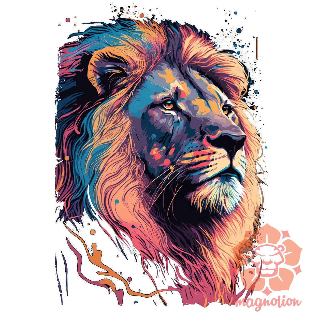 Pop art oroszlán v1