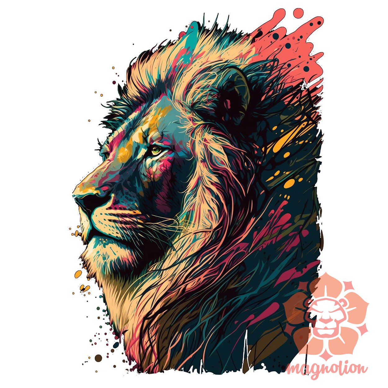 Pop art oroszlán v2